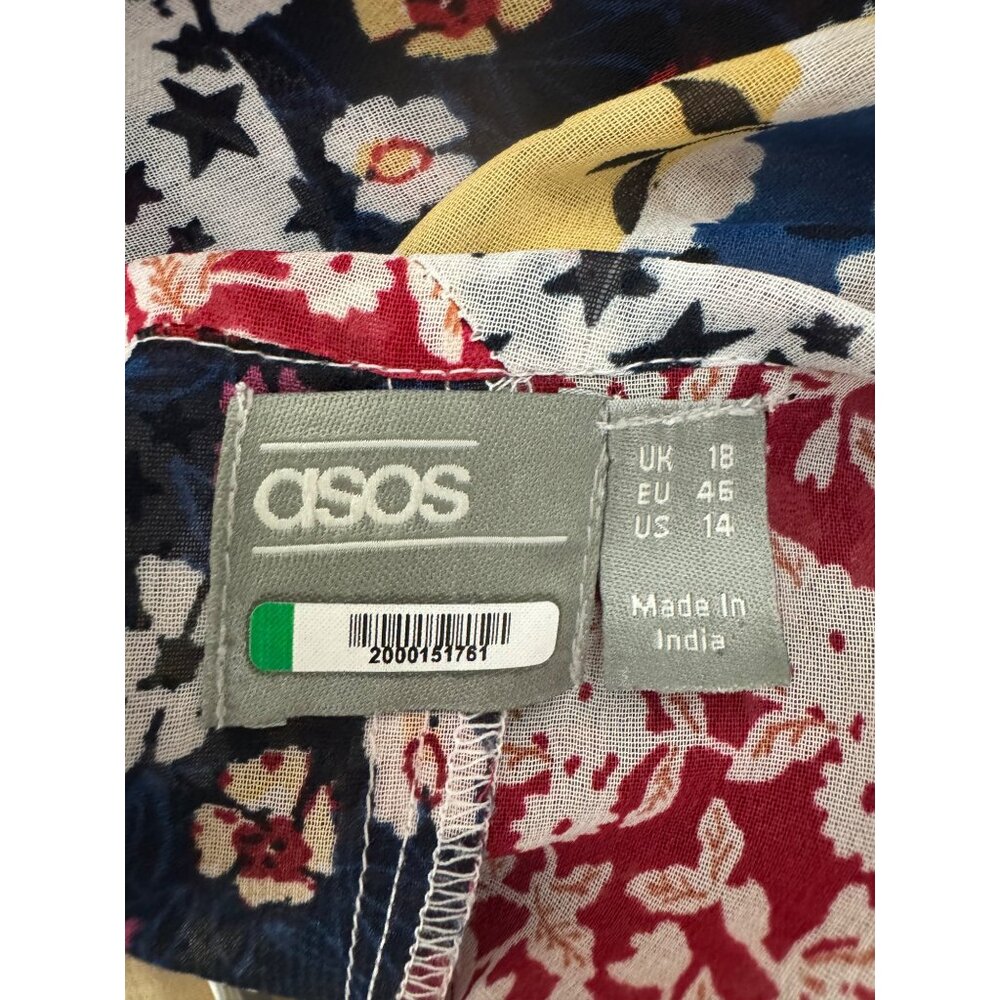 Asos Multicolor Patchwork Maxi Dress - image 6